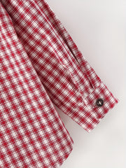 Boy's Plaid Graphic Print Shirt Long Sleeve for Spring Autumn