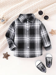 Plaid Button Down Shirt for Toddler Boys