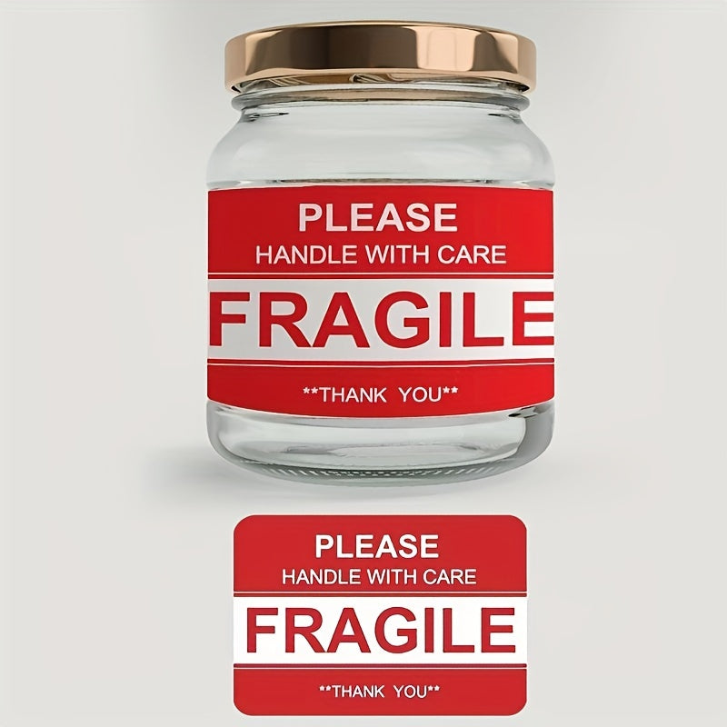 120 Fragile Stickers w/ Handle - 7.62x5.08cm