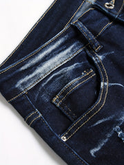 Cat Catch High Stretch Denim Shorts for Men