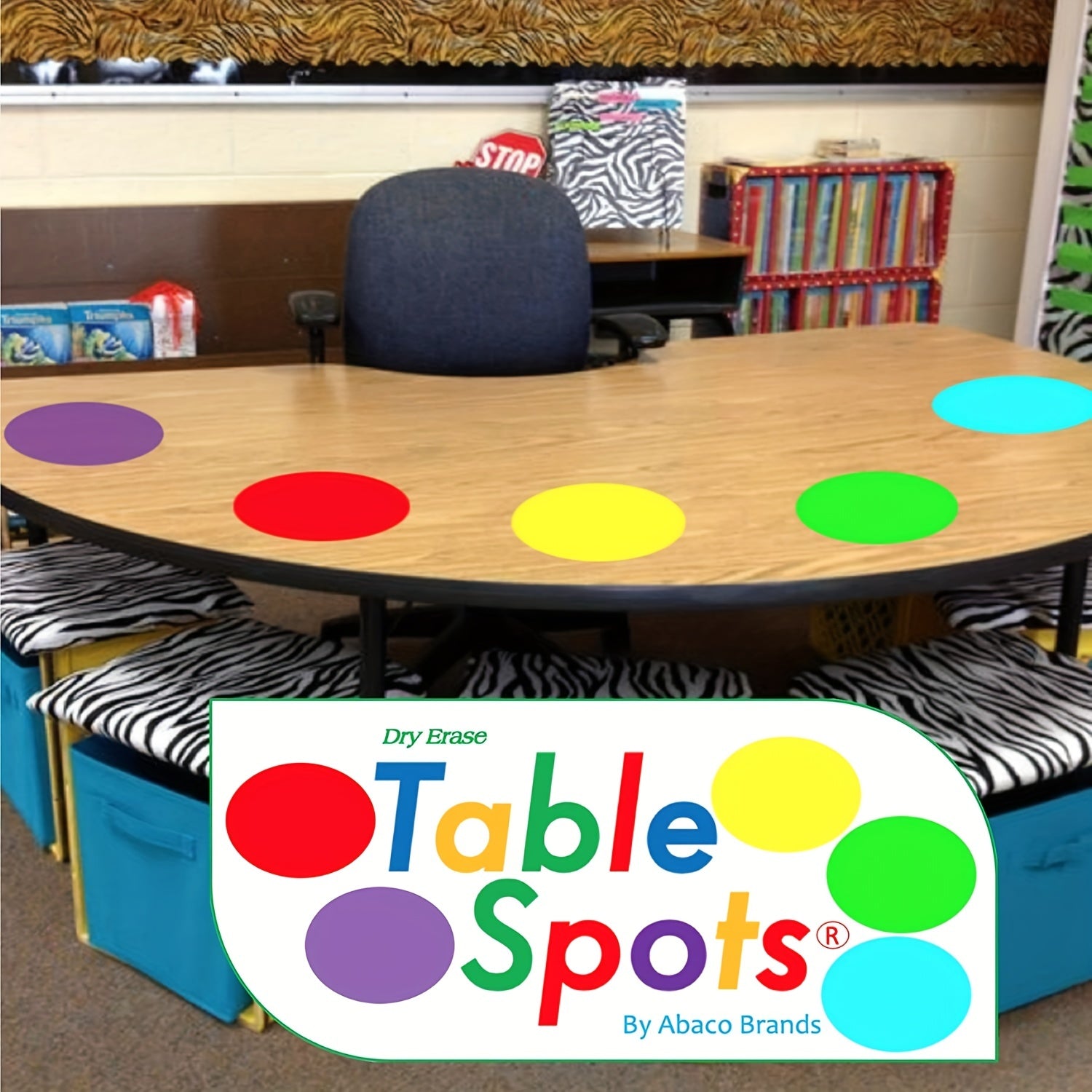 Colorful Dot Chalkboard Labels Self-Adhesive Stickers for Walls and Desks