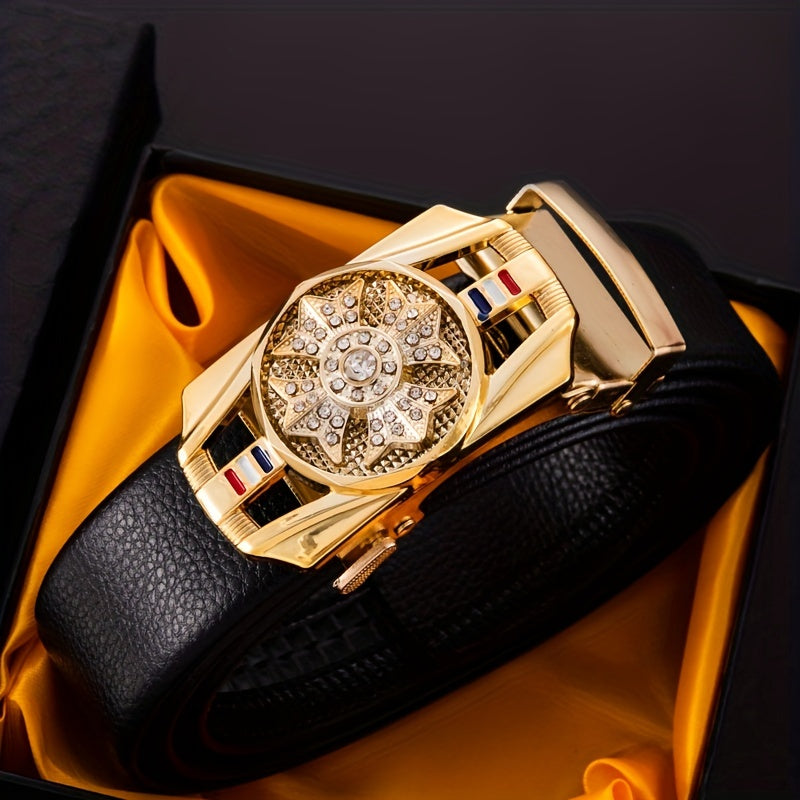 Men's Automatic Buckle Belt - Perfect for Father, Husband, Boyfriend
