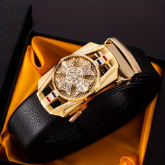 Men's Automatic Buckle Belt - Perfect for Father, Husband, Boyfriend