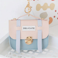 Kids Coin Purse Mini Wallet Cover Lock Small Bag Key Chain Pendant