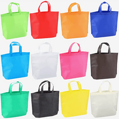 12pcs Reusable Large Tote Bags Bulk 12 Colors Party Gift Tote Bags