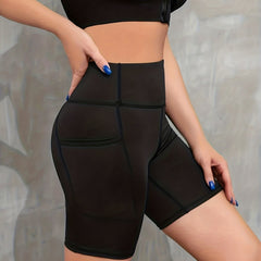 High Waist Quick Dry Yoga Shorts for Women