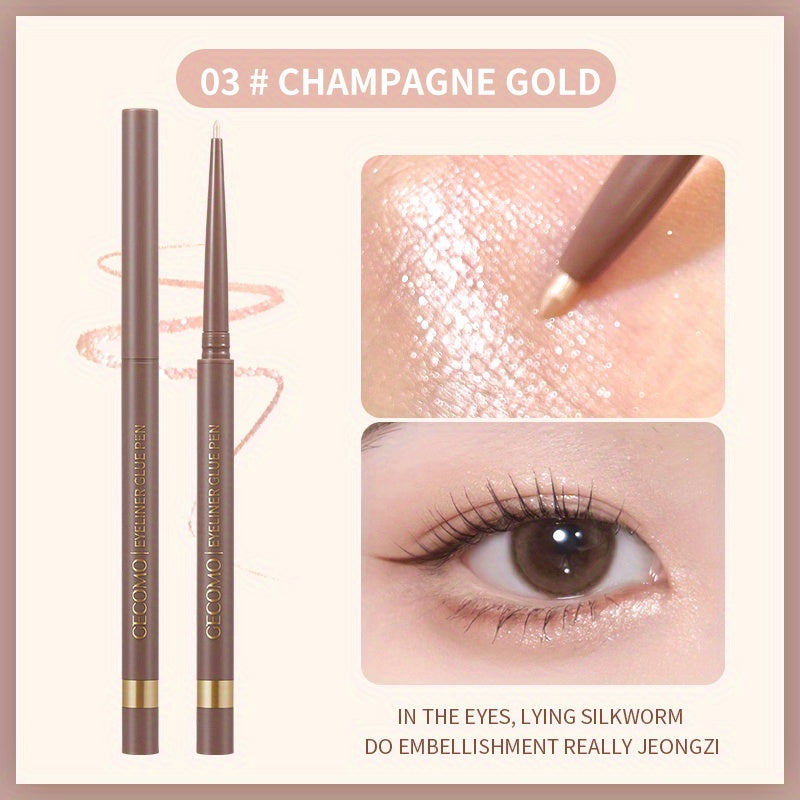 Smudge-Proof Brown Eyeliner Glue Pen Fine Tip