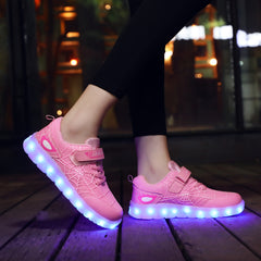 Kids LED Light Up Skate Shoes for Night Fun