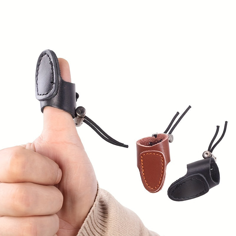 Leather Archery Thumb and Finger Protector