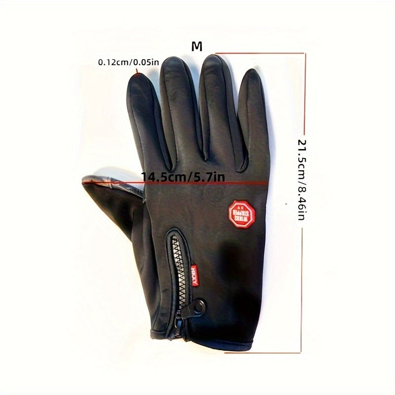 Waterproof Warm Full Finger Gloves Touch Screen Anti-slip Gloves