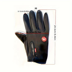 Waterproof Warm Full Finger Gloves Touch Screen Anti-slip Gloves