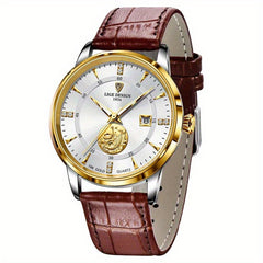 LIGE Business Men Watches Stainless Steel Waterproof Quartz Wristwatch