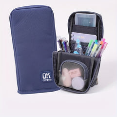 Canvas Standing Pencil Bag, Female High Beauty Pencil Box