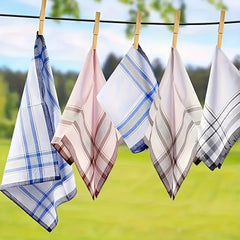 Men's Handkerchiefs Soft Pocket Square Gents Hankies for Father Mother