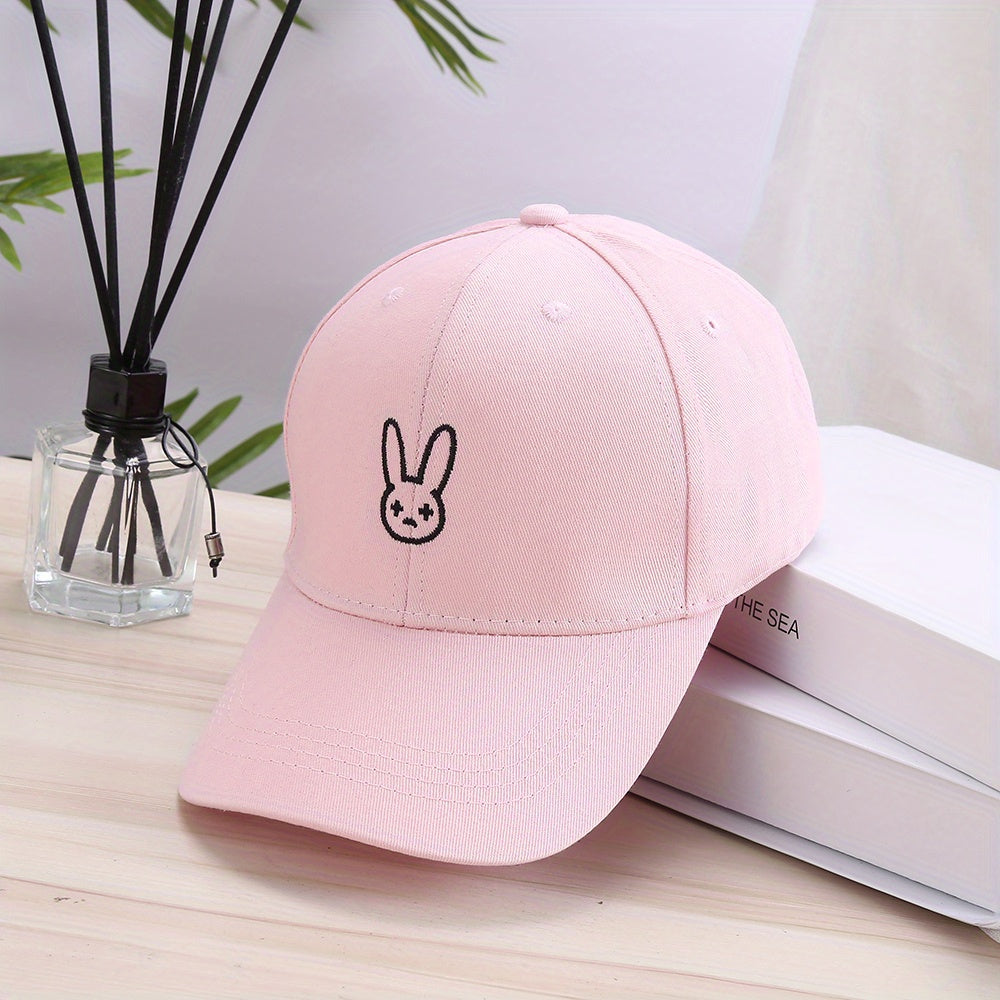 Bad Rabbit Embroidered Baseball Cap Adjustable Solid Dad Hats Lightweight