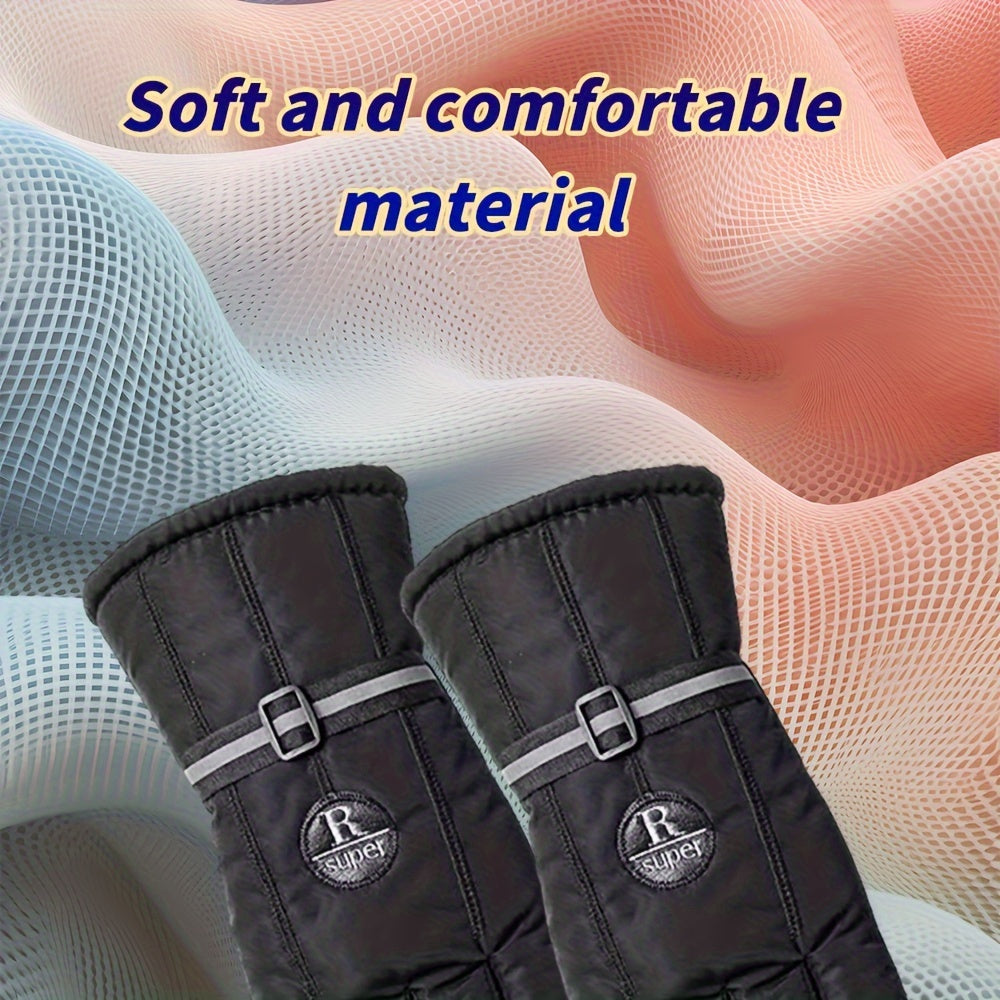 Winter Fleece Lined Waterproof Touch Screen Gloves for Women Men