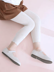 Girls Cotton Leggings Cropped Pants for Spring and Fall