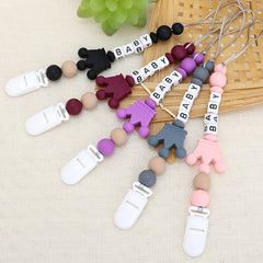 Personalized Silicone Crown Baby Pacifier Chain