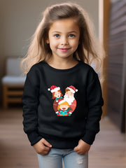 Adorable Christmas Family Crew Neck Sweatshirt Kids Clothes Gift