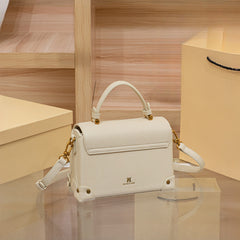 Women's Beige Crossbody Bag with Detachable Strap