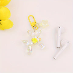 Plated Balloon Dog Key Chain Poodle Small Animal Wallet Schoolbag Pendant