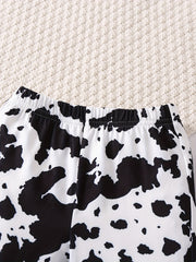 Tie Dye Graphic Casual Bell Bottom Pants Elastic Comfy Flared Trousers