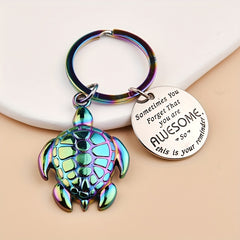 Turtle Keychain for Men - Creative Gift