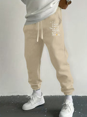 Men's Drawstring Sweatpants Loose Fit Casual Joggers