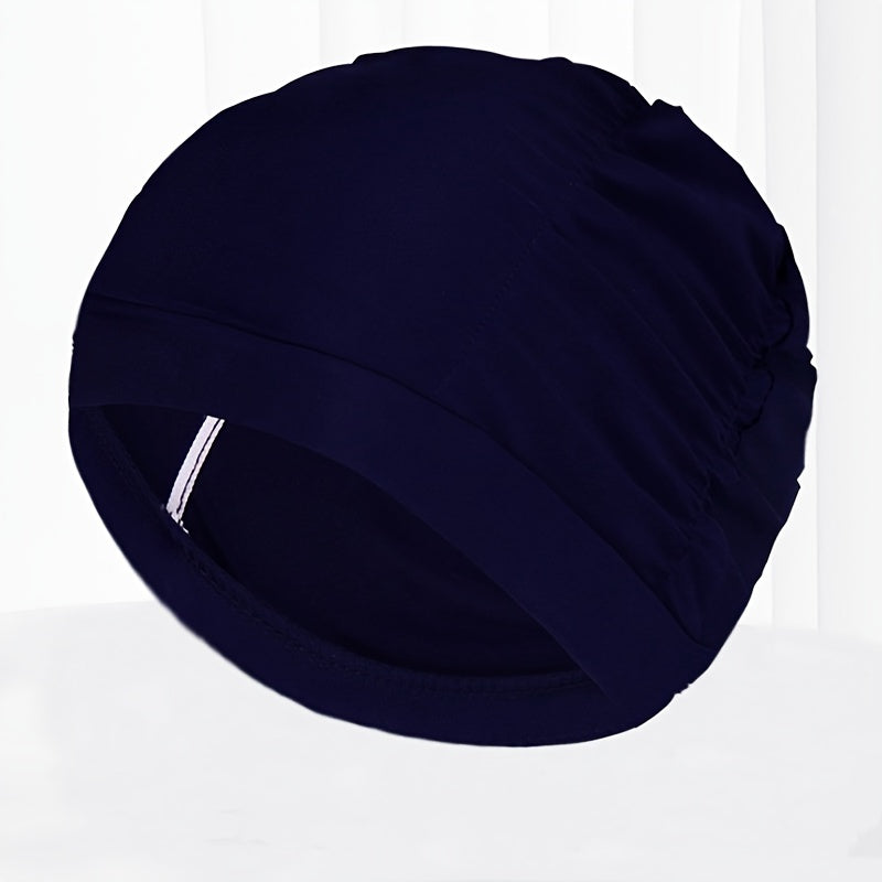 Flowers Printed High Elastic Swimming Cap for Men & Women