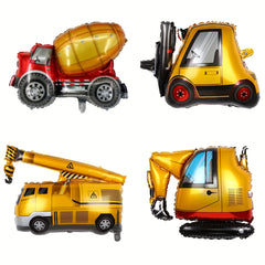Construction Balloons Excavator Dump Truck Mixer Truck