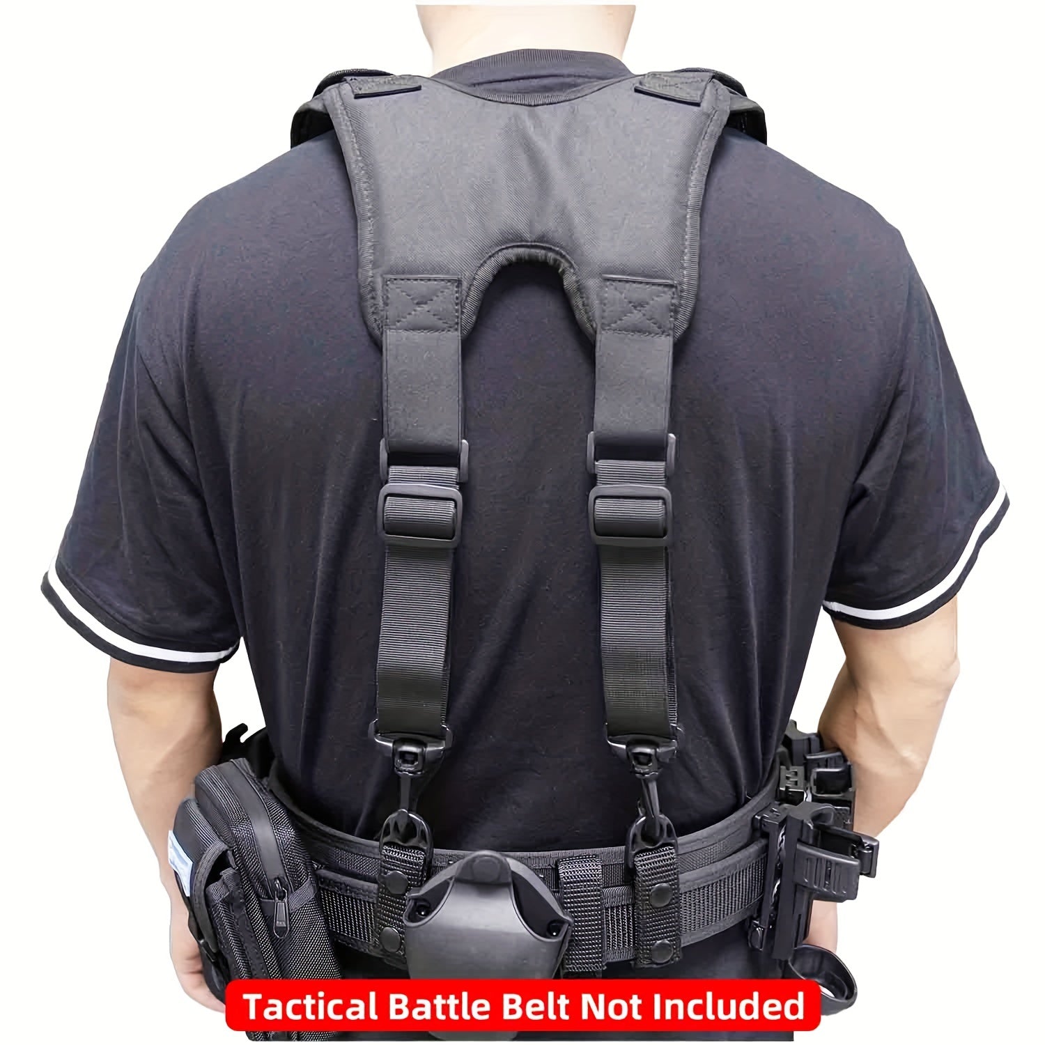 Men's Tactical Tool Belt Suspenders Combat Harness