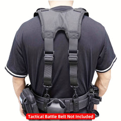 Men's Tactical Tool Belt Suspenders Combat Harness