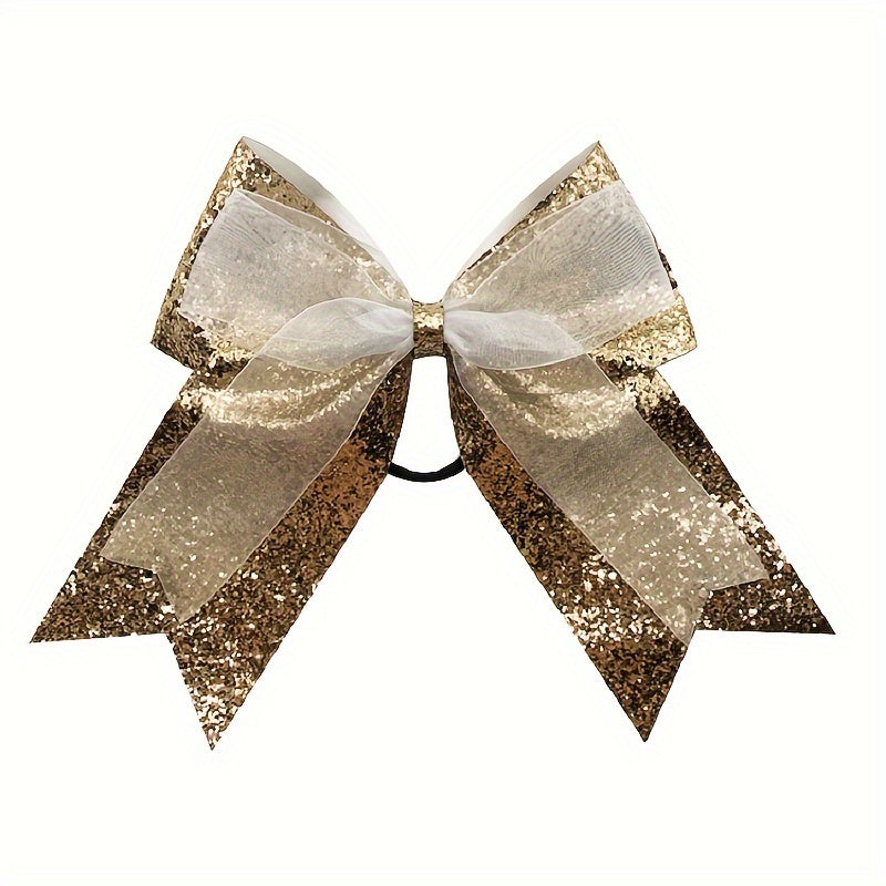 Sequins Bow Hair Band Cheerleading Headdress Hair Accessory