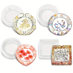 1pc Silicone Large Ashtray Resin Mold Coaster Casting Mold for Epoxy Resin