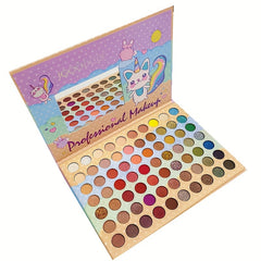 Anime Rainbow Cat Eyeshadow Palette - 70 Colors