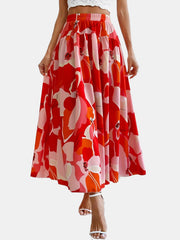 Floral Printed Casual Slim Skirt Women's Clothing