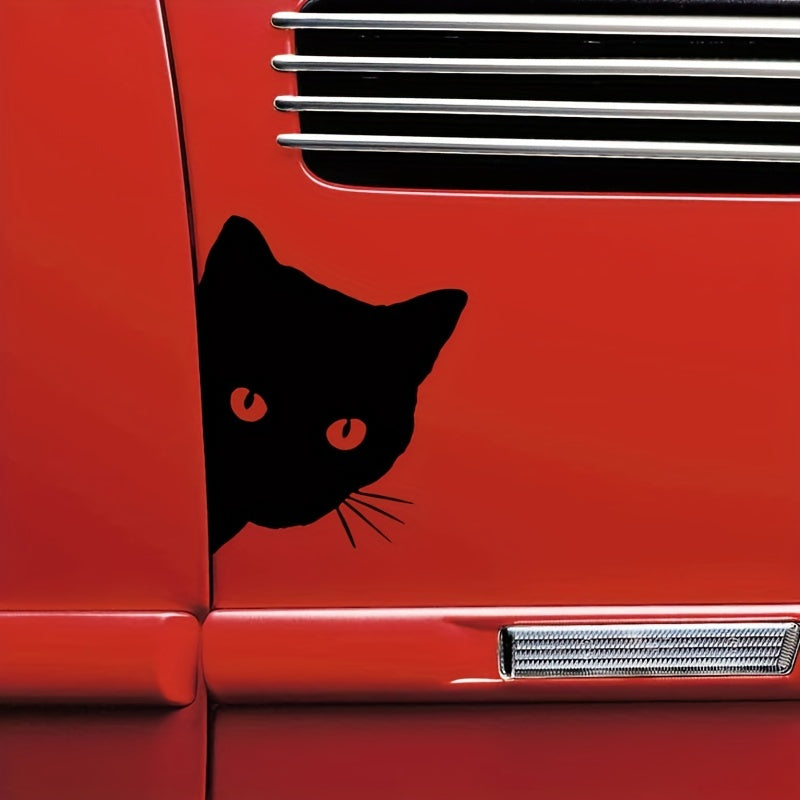 2pcs Cat Stealing Car Stickers Funny Vinyl Car Stickers