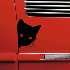 2pcs Cat Stealing Car Stickers Funny Vinyl Car Stickers