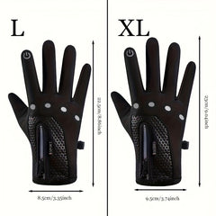 Winter Cycling Gloves Touch Screen Velvet Warm Waterproof Windproof Gloves
