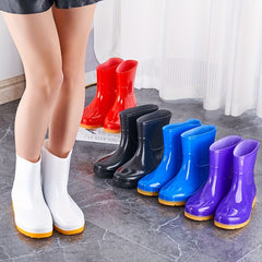Women's Waterproof Rain Boots Comfortable Non-slip Outdoor Work B