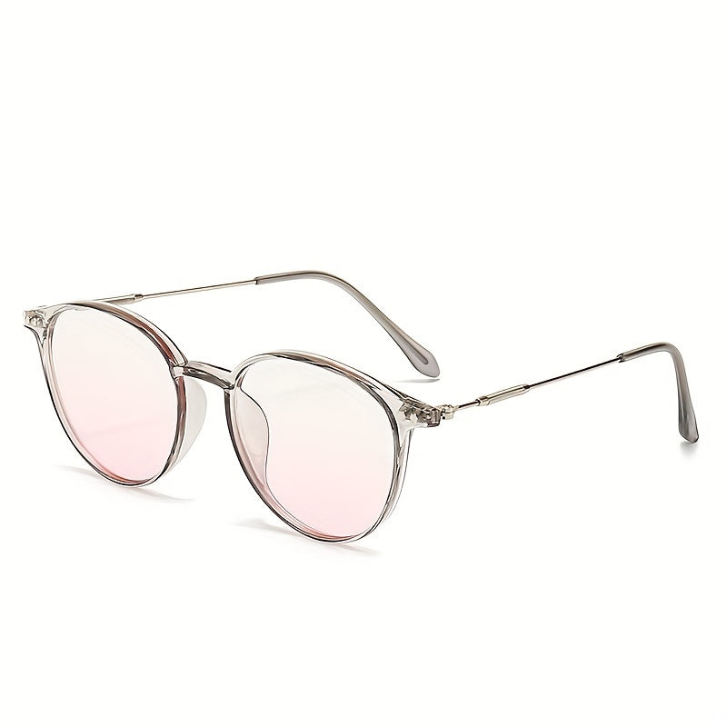 Light Blocking Glasses Anti Eyestrain Square Gradient Clear Lens