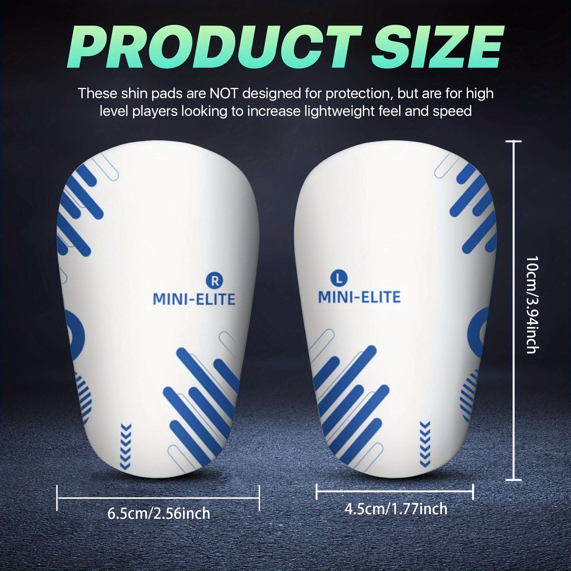 Mini Shin Guards for Soccer Training - Men Women Players