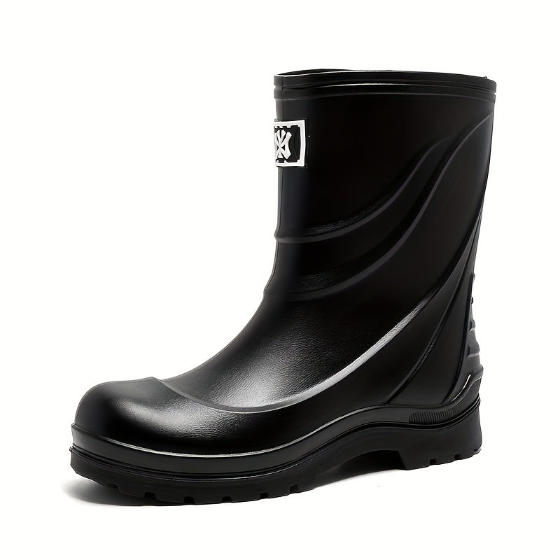 Waterproof Slip Resistant Durable Medium Calf Women's Rain Boots