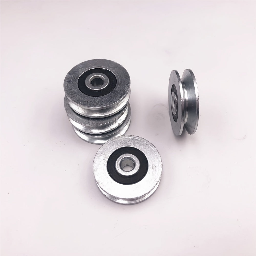 5pcs V Groove Metal 265 Bearing Round Pulleys 6 33 8mm Steel Wire