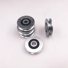 5pcs V Groove Metal 265 Bearing Round Pulleys 6 33 8mm Steel Wire