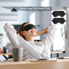 2pcs Blackout Soft Sleep Eye Mask Comfy Blindfold for Travel Nap Rest
