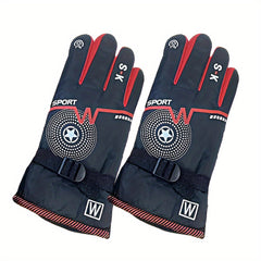 Winter Fleece Lined Waterproof Touch Screen Gloves