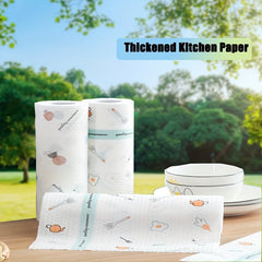 60pcs Roll Thickened Extended Washable Reusable Kitchen Paper
