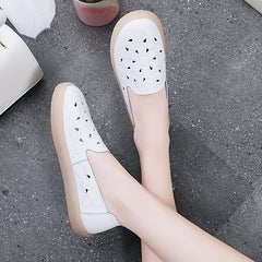 Women's Floral Slip On Loafers Walking Shoes