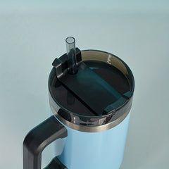 30oz Vacuum Insulated Car Tumbler with Handle and Lid for Coffee Water